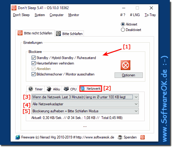 Verhindert das der Rechner whrend eines Downloads in den Standby geht!