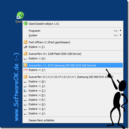 Das Passive Auswerfen der Externen Festplatten und Laufwerke!