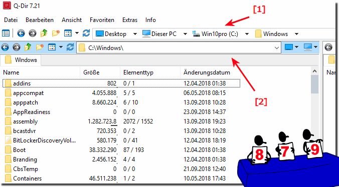 Beide Adressleiste im Datei-Explorer!