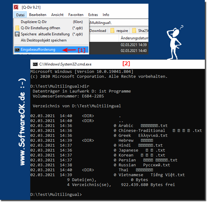 Der Unicode Zeichensatz unter MS Windows OS!