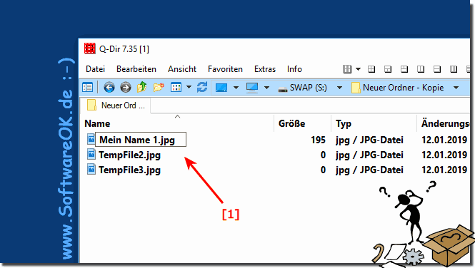 Mehrfach Datei umbenennen ohne Zusatz-Software!