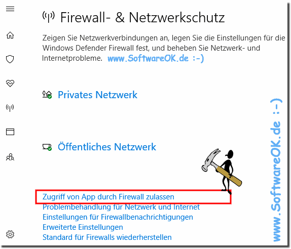 Quad-Explorer Q-Dir zugriff Firewall zulassen bei Windows-10!