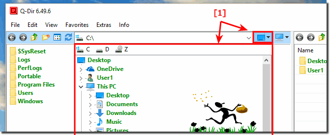 Das Desktop Popup Menu im Datei Manager!