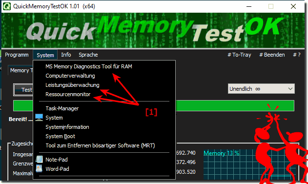 Zugriff auf essenzielle Speicher und System Funktionenbei Windows!