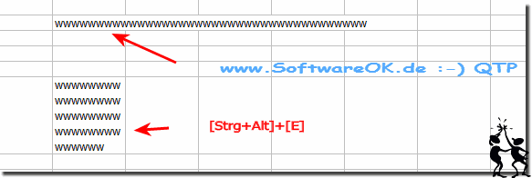 Auto Formatierung in Microsoft Excel mit Zeilenumbruch!