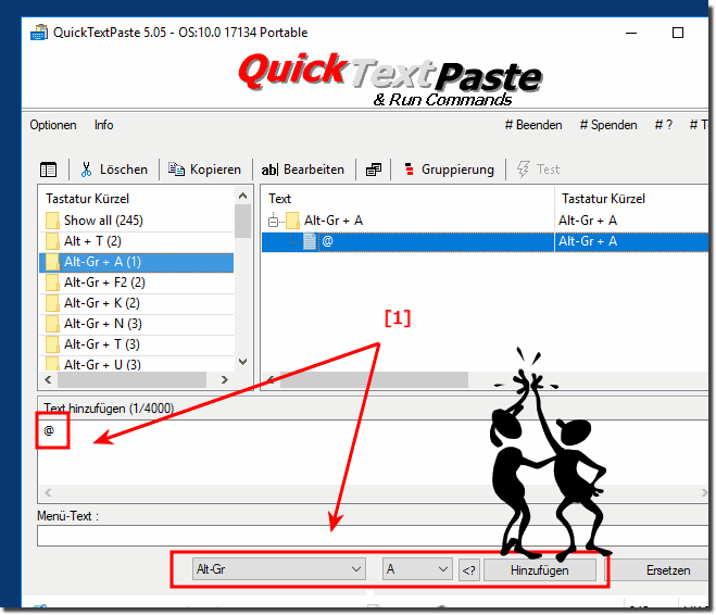 Das At Zeichen auf der Taste A unter Windows alle OS!