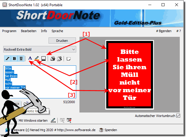 Frei whlbare Farben, Rahmen und Hintergrund verstehen und verwenden! 