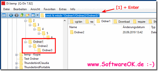 Unterverzeichnis-Ebenen erstellen kann unter Windows so einfach sein!