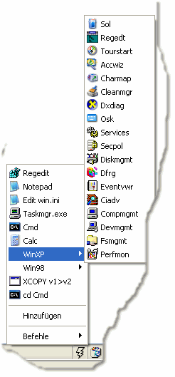 Programmstarter Programmparameter in Q-Dir