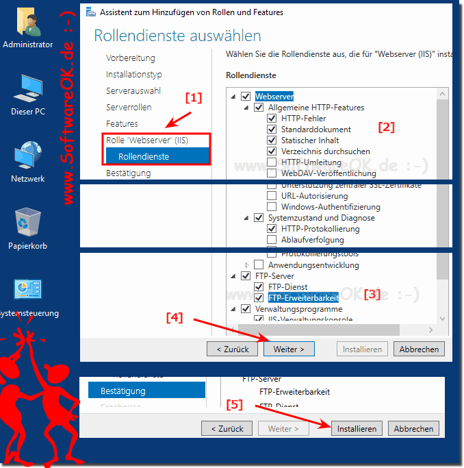 Windows Web Server als HTTP und FTP Server vorbereiten!