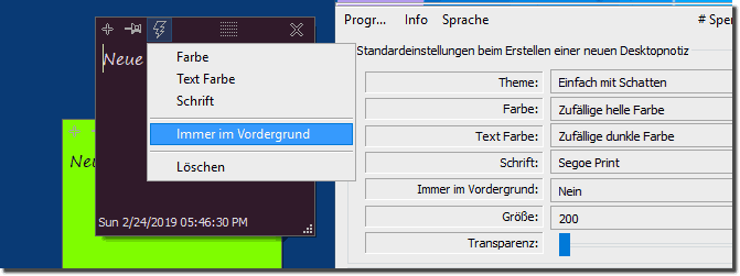 Individuelle Desktop Notizen am Windows Desktop!