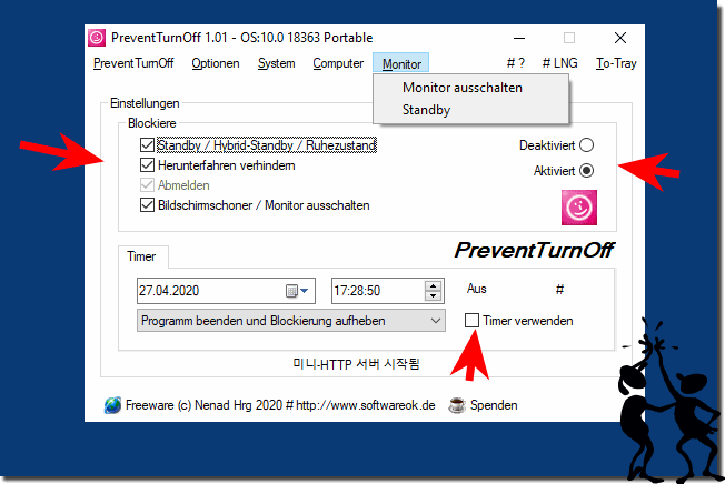 PreventTurnOff für alle Windows OS Desktop und Server! 