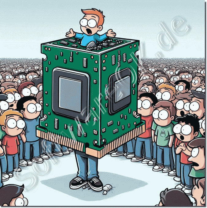 Die CPU kann mit den 100 bis 10000 Einheiten der GPU nicht mithalten, oder?