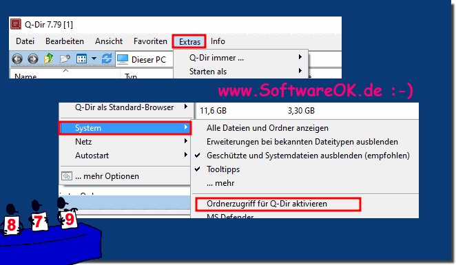 Dem Quad-Explorer den Zugriff bei Ordner-Schutz unter Windows 10 gewähren!