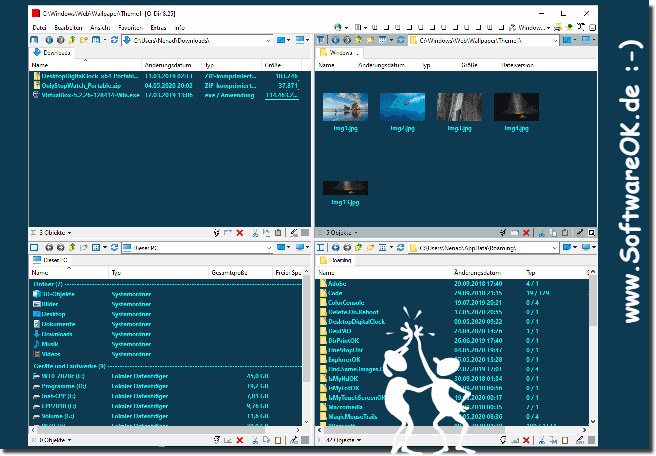 Verwalten der Eigenen Dateien in allen Vier Explorer Ansichten! 
