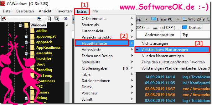 Vollstndigen Ordnerpfad in der Titelleiste von Q-Dir!