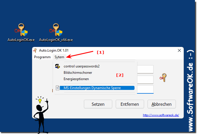 AutoLoginOK auf Windows!