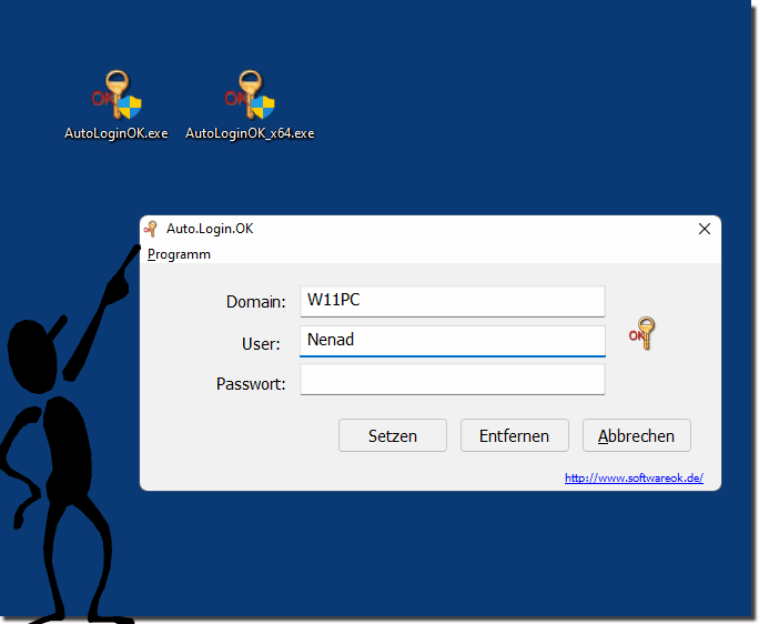 AutoLoginOK auf Windows Windows!