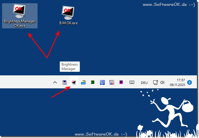 Bildschirm Helligkeit unter Windows 11, 10, ... Regeln!