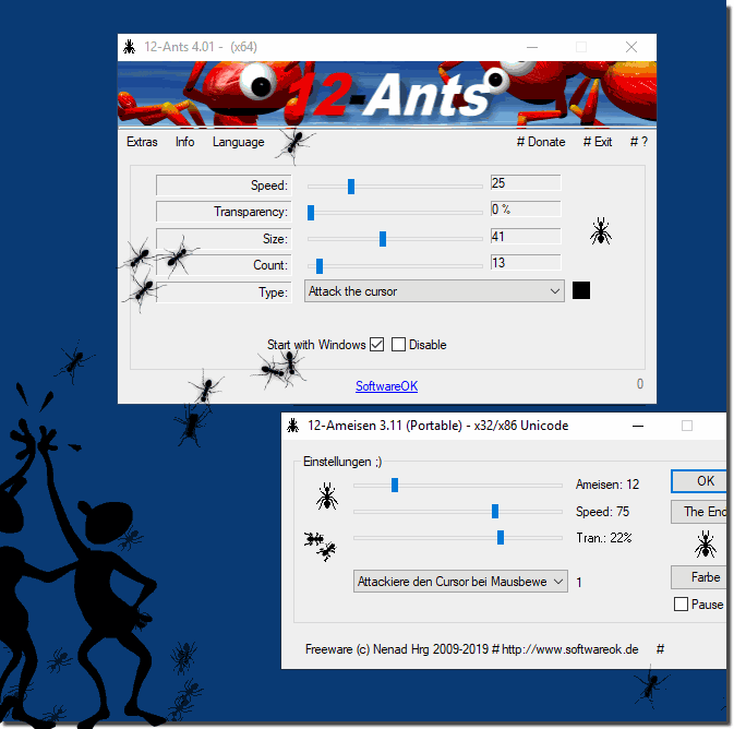 Großen Insekten auf dem Windows Desktop!