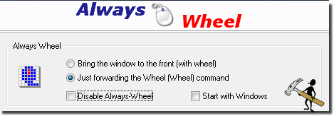 Start Always Mouse Wheel minimized in Tray!