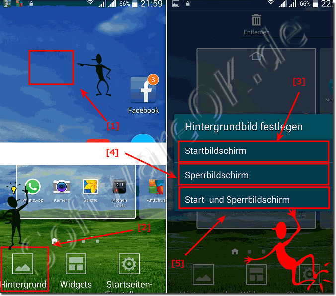 Hintergrundbild Startbildschirm, Sperrbildschirm Android Handy!