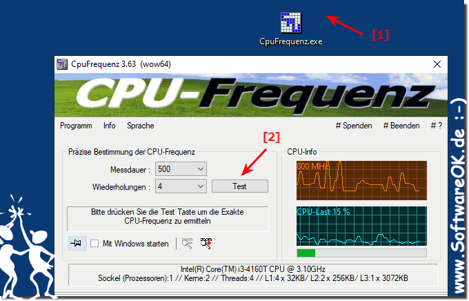 Die CPU-Frequenz einfach wiederholen!