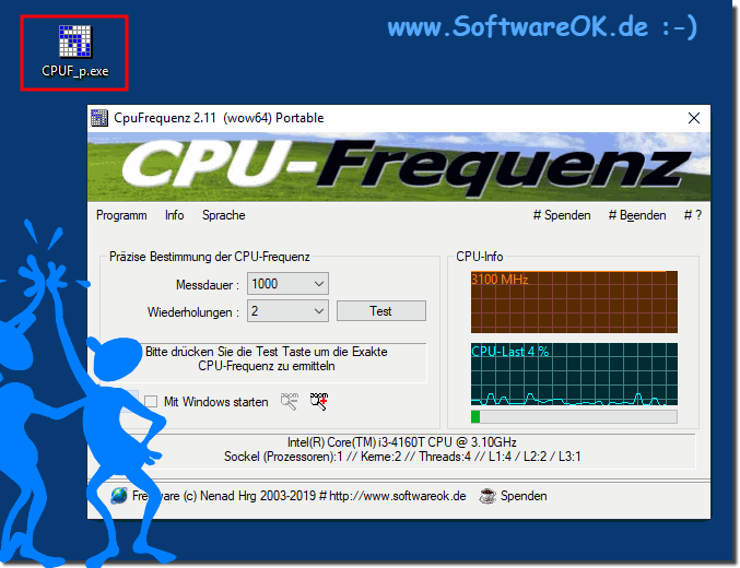 Erkennung von CPU Hersteller sowie Prozessor Baureihe unter Windows!