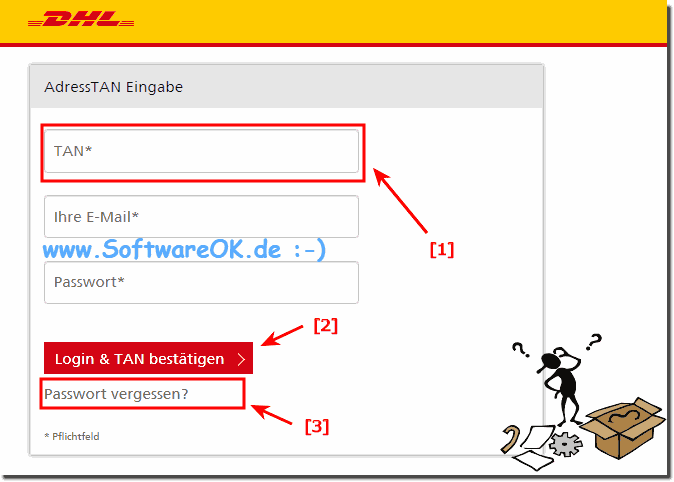 Aktivieren vom DHL Konto mit TAN!