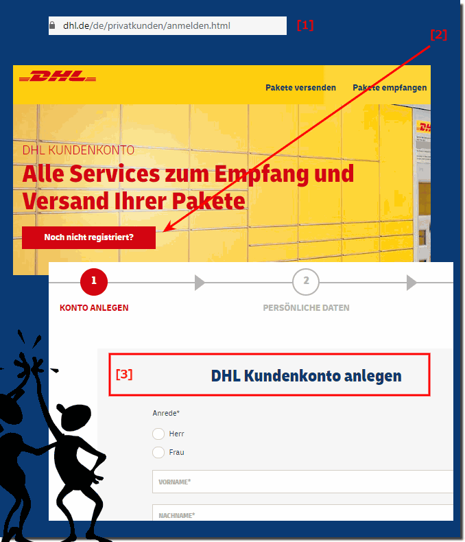 DHL Packstation registrieren!