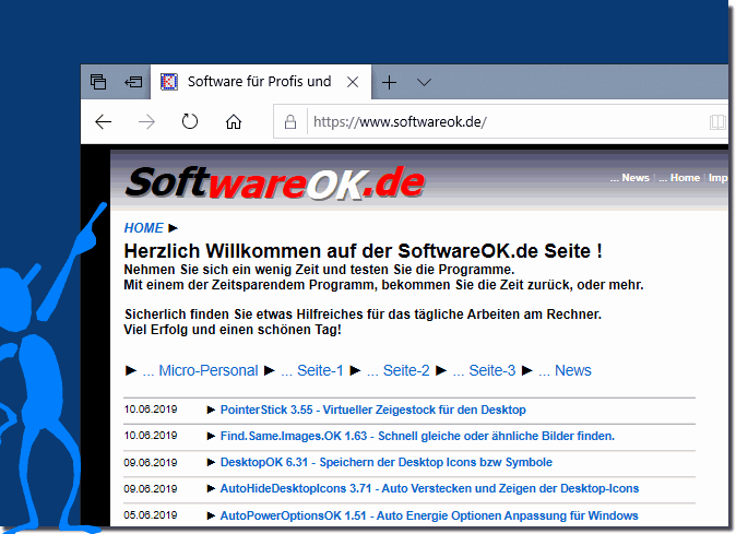 Meine Seite im MS-EDGE Browse!