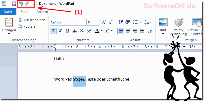 Rückgängig machen WordPad bei Windows 10!