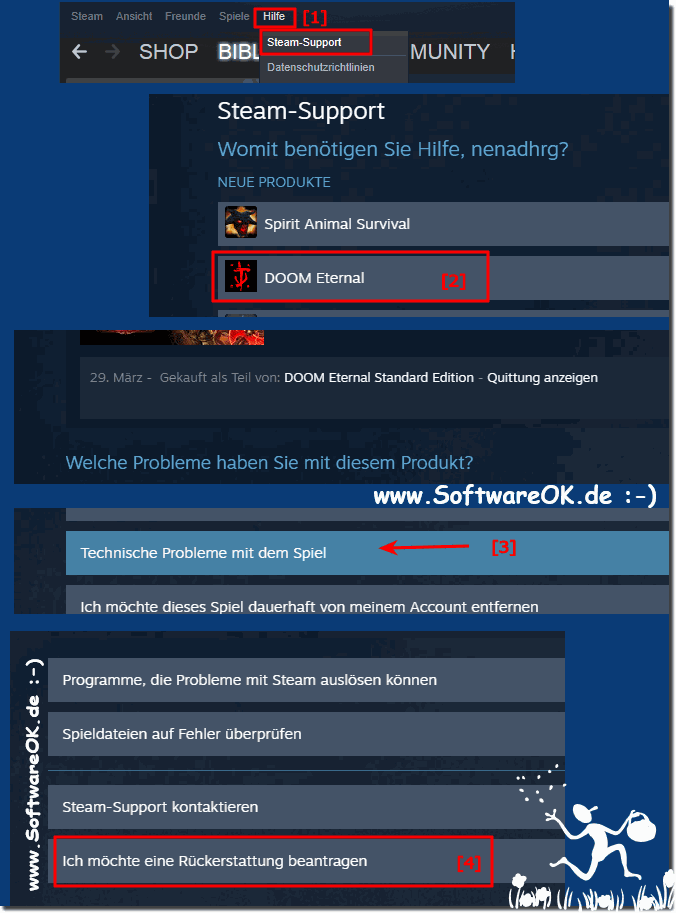 Spiel zurckgeben bei Steam, so geht's 2021!