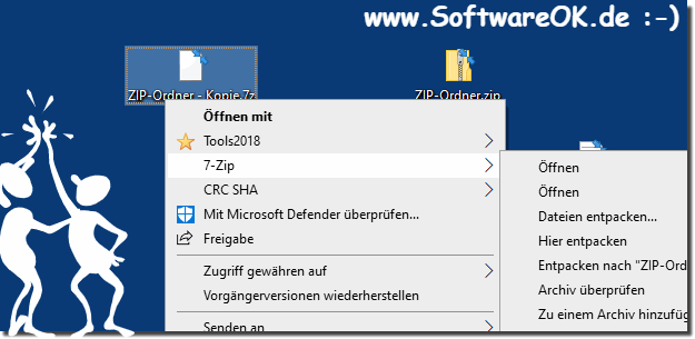 7-Zip und Zip Format, Archiv!