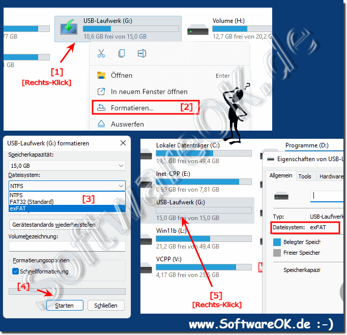 Windows Laufwerk fr Mac OS vorbereiten zum Datenaustausch!