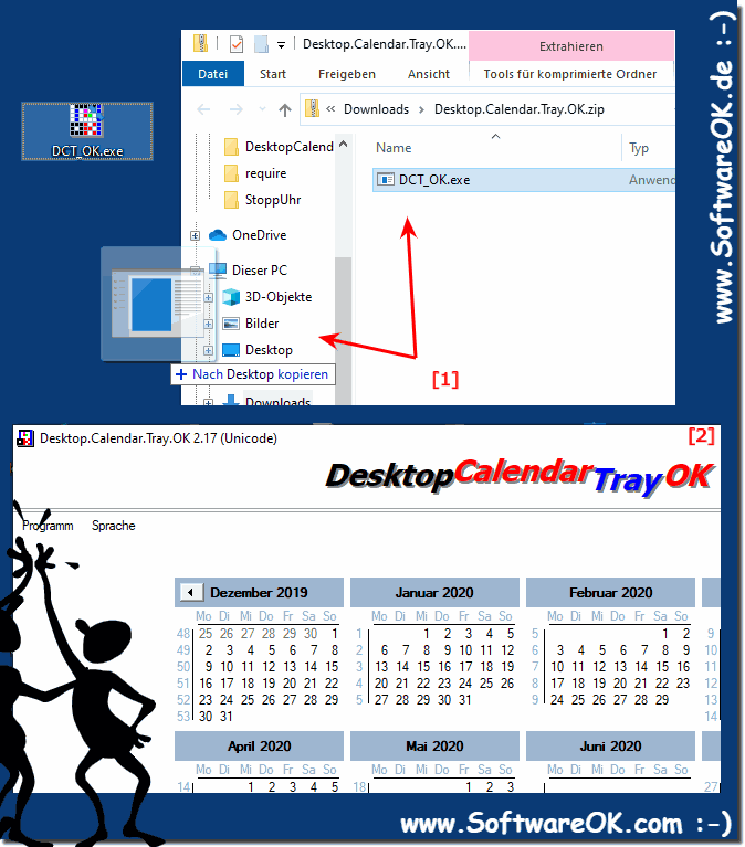 Desktop-Kalender in Office für kommerzielle verwenden!
