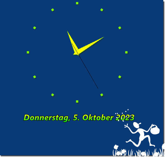 Desktop Uhr mit nur Datum und einer Analog Uhr!