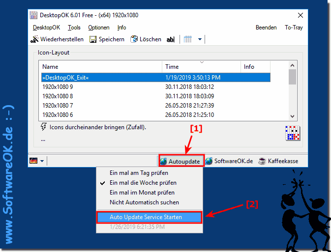 Das Autoupdate von Desktop-OK! 