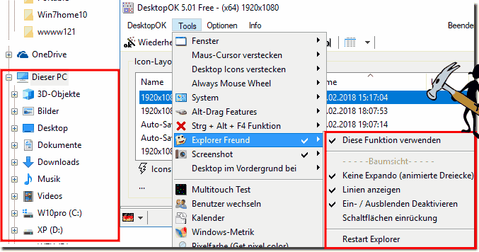 DesktopOK Explorer-Freund!