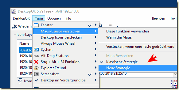 Maus Cursor Verstecken Klassisch und Neu!