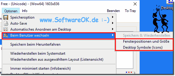 Speichern und Wiederherstellen der Fenster unter Windows!