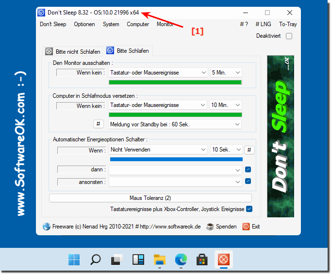 Don't Sleep works in MS Windows 11!