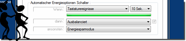 Energie Optionen Zeit gesteuert ndern!