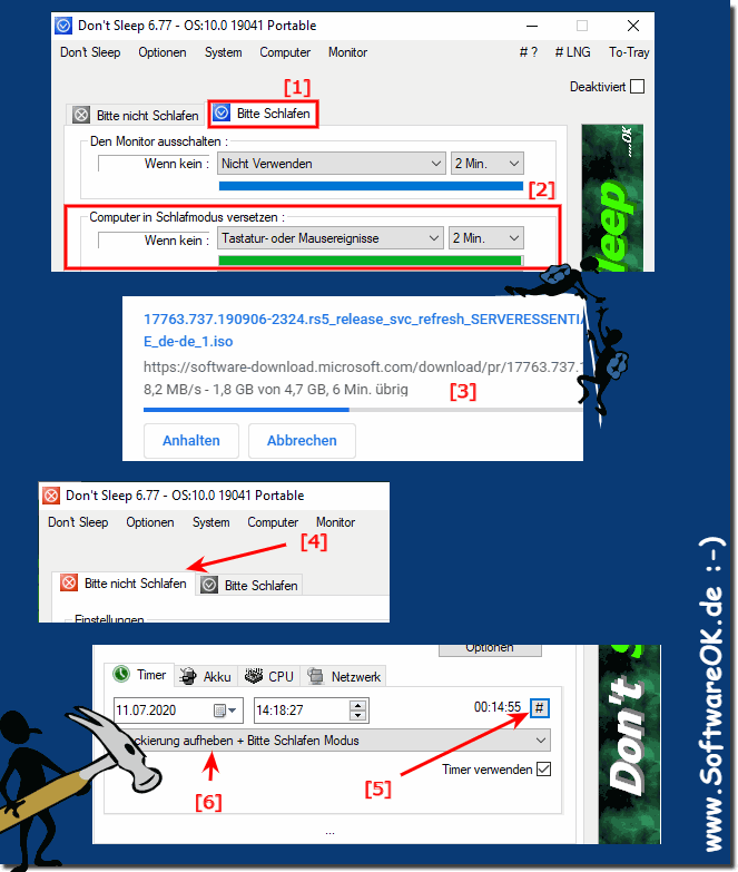 Wie Profitiere ich vom Standby Timer unter MS Windows OS?