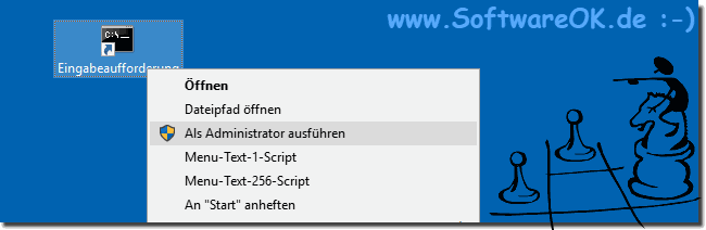 Die cmd.exe am Desktop!