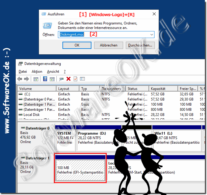 EFI-Systempartitionen unter Windows erkennen!