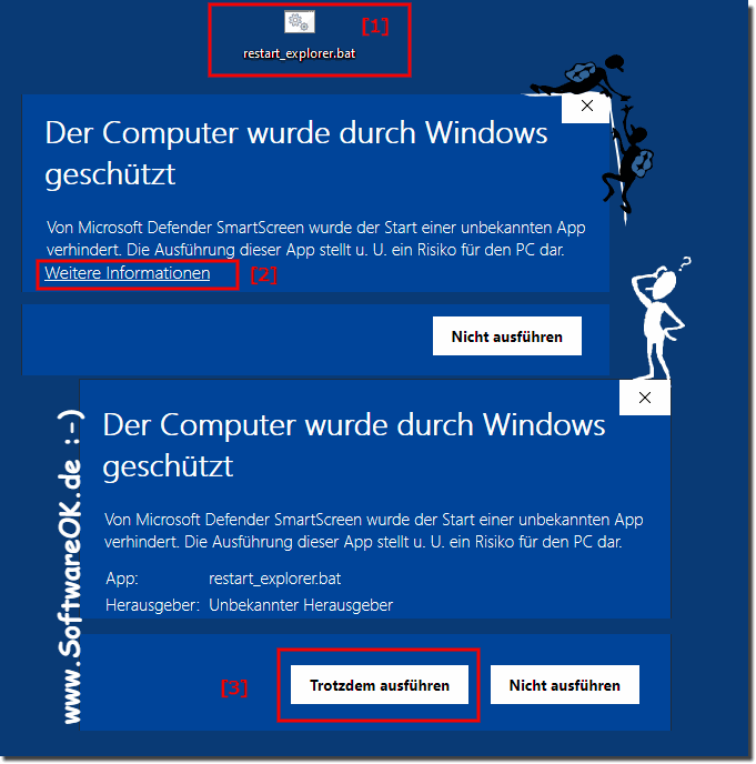 Eine .bat Datei aus dem Internet unter Windows!