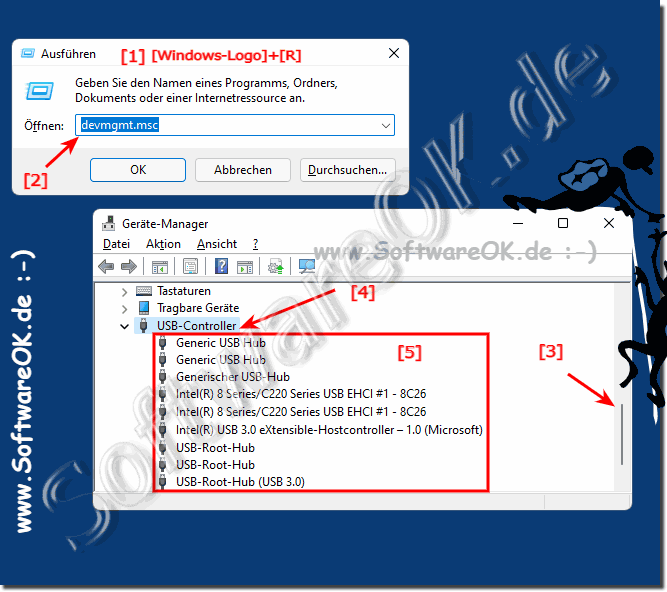 Herausfinden, ob der Computer einen USB Port hat!