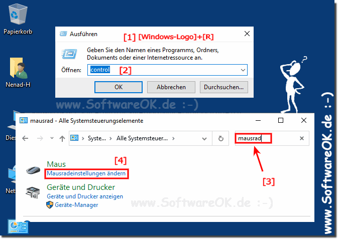 MausRad Einstellungen finden und ffnen!