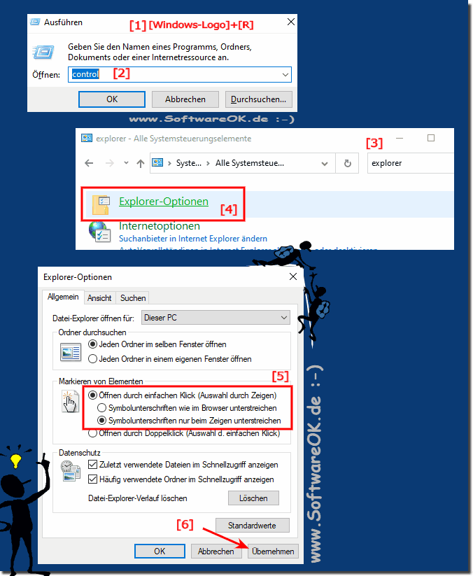 Programme bei Maus Klick ffnen und nicht bei Doppelt Klick!